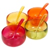 Zak! 8 Piece Multi-Colour Stacking Dessert Bowl & Spoon Set [684450]