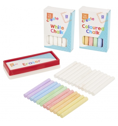 2 Pack Chalk Set With Eraser [313797]