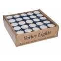 100 x Votive Candles - Blue