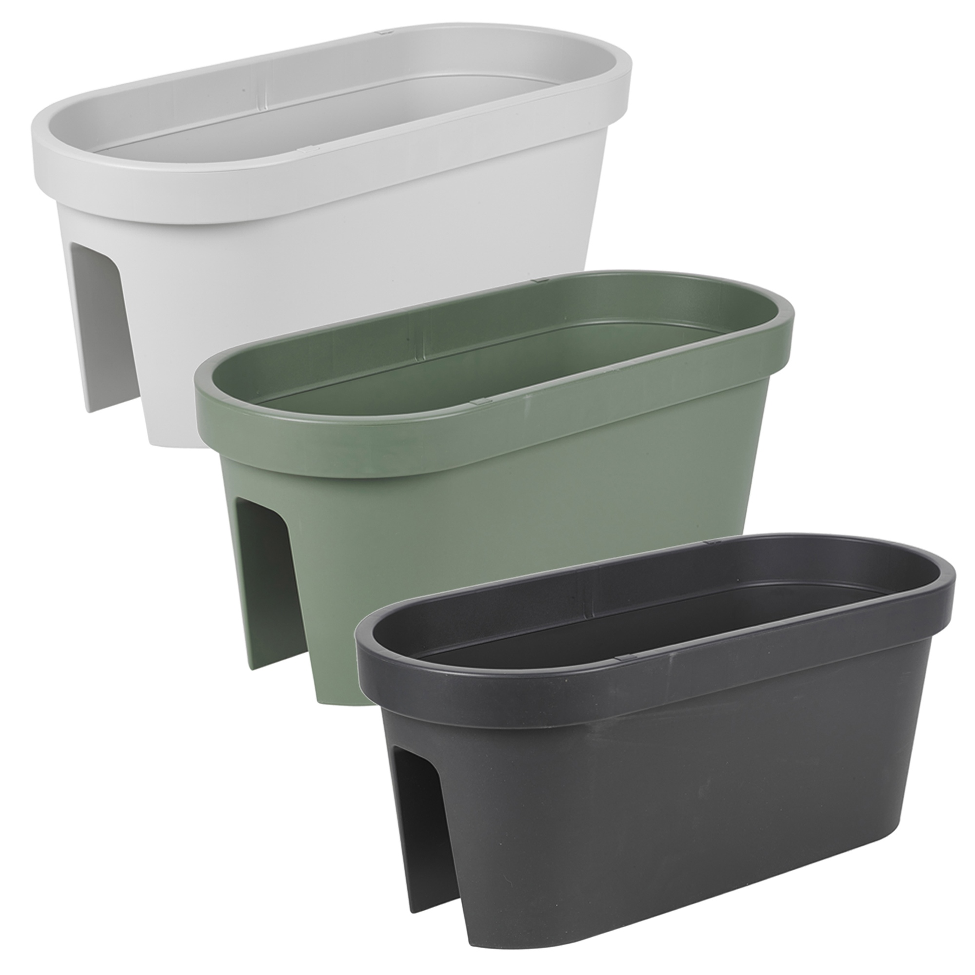 Large Garden Flower Bridge Hanging Planter Plant Pots Balcony Railing