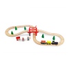 37 Pcs Wooden Train Set -Train Set For Kids, Toddler 3 -5 Years And Up-Kids Friendly Wood Construction Toys Set for Kids