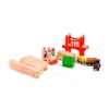 37 Pcs Wooden Train Set -Train Set For Kids, Toddler 3 -5 Years And Up-Kids Friendly Wood Construction Toys Set for Kids