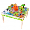 Large Zoo Playset & Wooden Base Table [814208][AC6689]