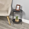 50cm Black Metal Side Table [803754]