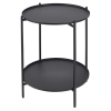 50cm Black Metal Side Table [803754]