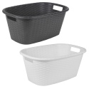 Plastic Rattan Laundry Baskets 60X40X25cm [650900]