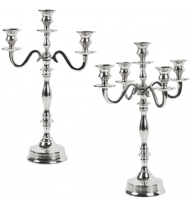 39cm Silver Candle Holders