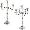 39cm Silver Candle Holders