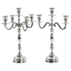 39cm Silver Candle Holders