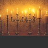 39cm Silver Candle Holders