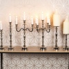 39cm Silver Candle Holders