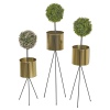 Golden Metal Flower Pots