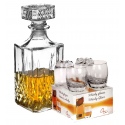 4 X 255ml Whiskey Tumblers With Decanter