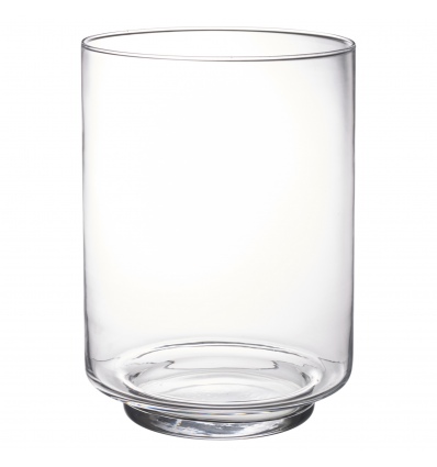 Cylinder Glass Vase on Base [113481]