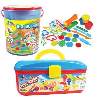 Kids Dough in Storage Boxes