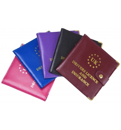 Real Leather UK Drivers Licence Holder