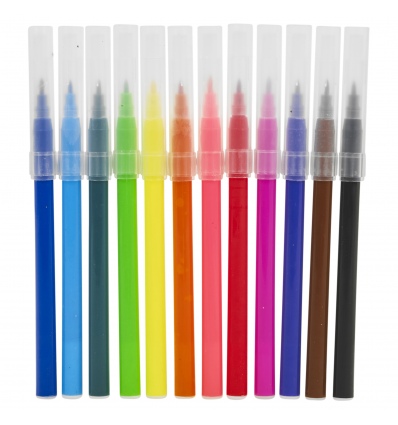 Fibre Tip Brush Colourful Pens [314824]