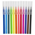 12 Fibre Tip Brush Colourful Pens [314824]