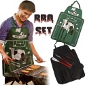 5 Piece BBQ Apron & Tool Set