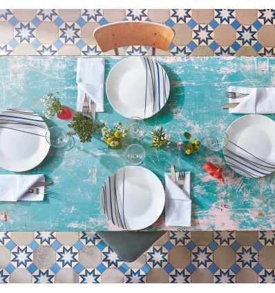 Single Athenais Blue Opal Dinnerware Collection