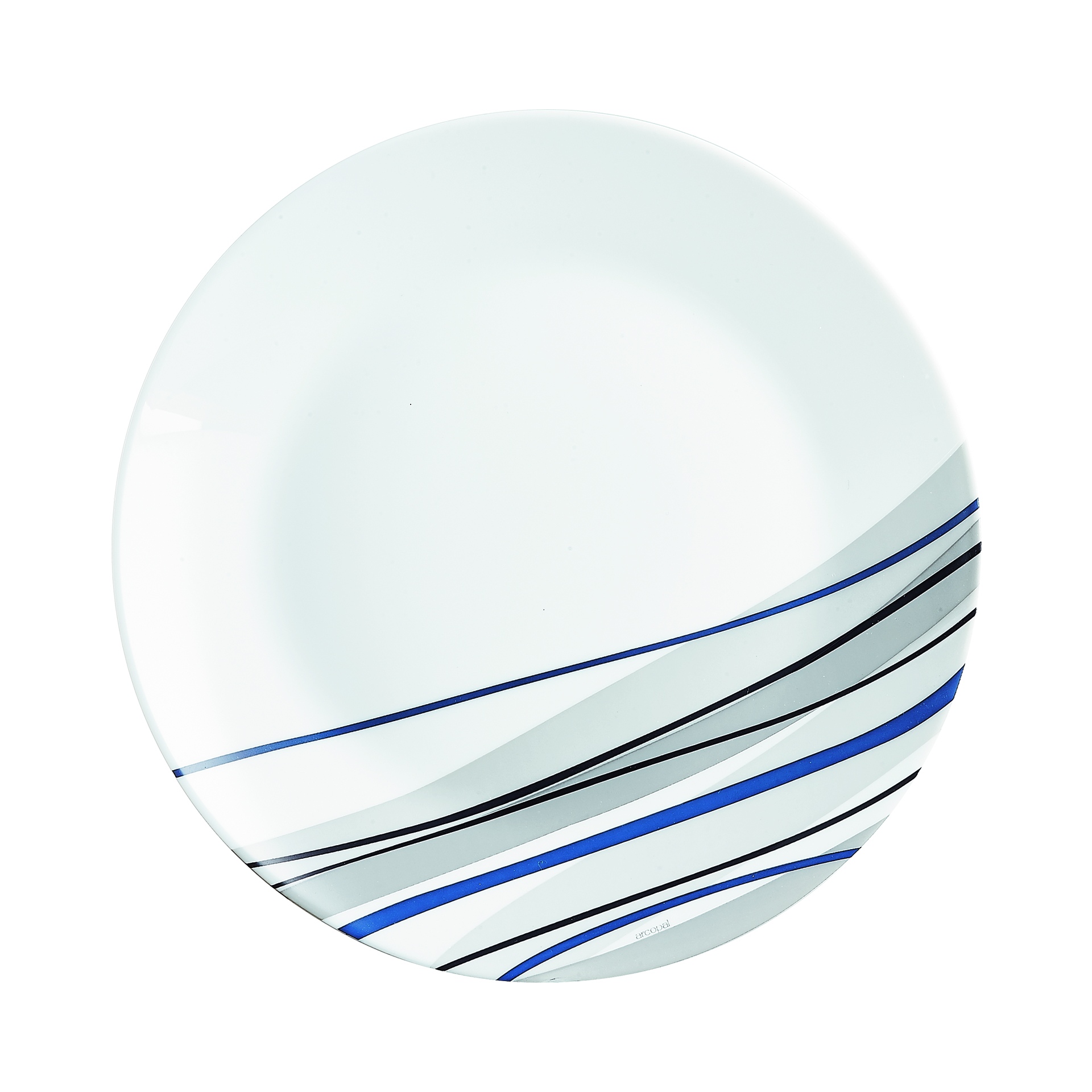 Arcopal By Luminarc Athenais Blue 18pc Opal Glass Dinner Set Dinnerware  Plates