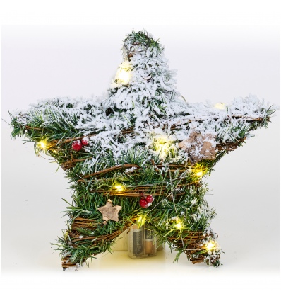 LED Rattan Christmas Star