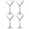 Luminarc 4 PCS Ladies Night Crystal 210ml Martini Cocktail Glass Set
