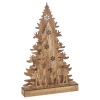 3D Wooden Christmas Tree & Reindeer Scene with 16 LED Lights [779790]