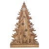 3D Wooden Christmas Tree & Reindeer Scene with 16 LED Lights [779790]