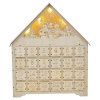 Wooden Advent Calendar With LED Lights 2 Assorted [798852]