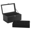 Black Faux Leather 20 Watches Storage Box