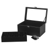 Black Faux Leather 20 Watches Storage Box