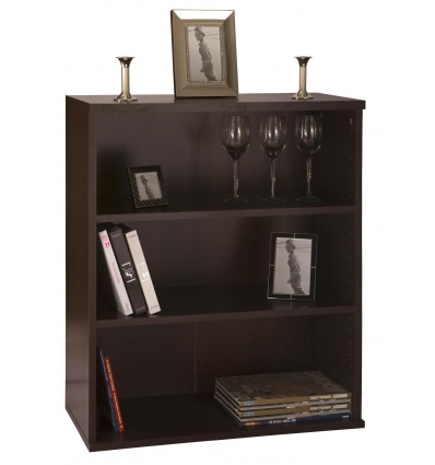 Three Shelf Wide Bookcase Unit - Tobacco [8047/21]