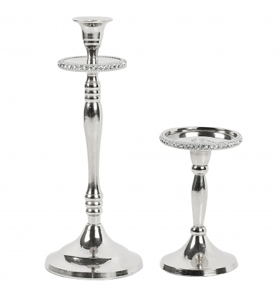 Nickel Candle Holders