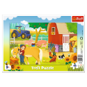 Puzzles - "15 Frame" - On a farm [31356]
