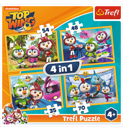 Puzzles - "4in1" - Top Wing / Viacom Top Wing [34342]