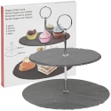 2 Tier Slate Cake Stand [022192]