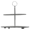 2 Tier Slate Cake Stand [022192]