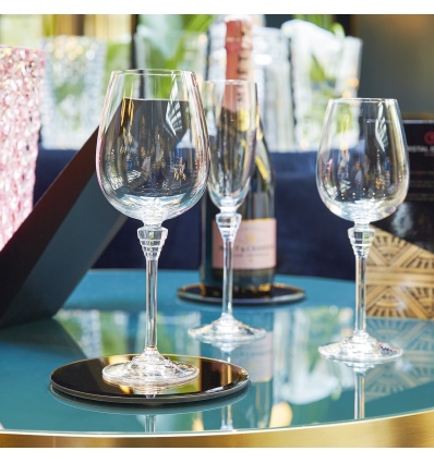 Single Amarante Crystal Wine Glass