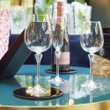 Single Amarante Crystal Wine Glassess