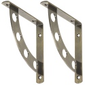 2 Pcs Sundial Brass Brackets Set