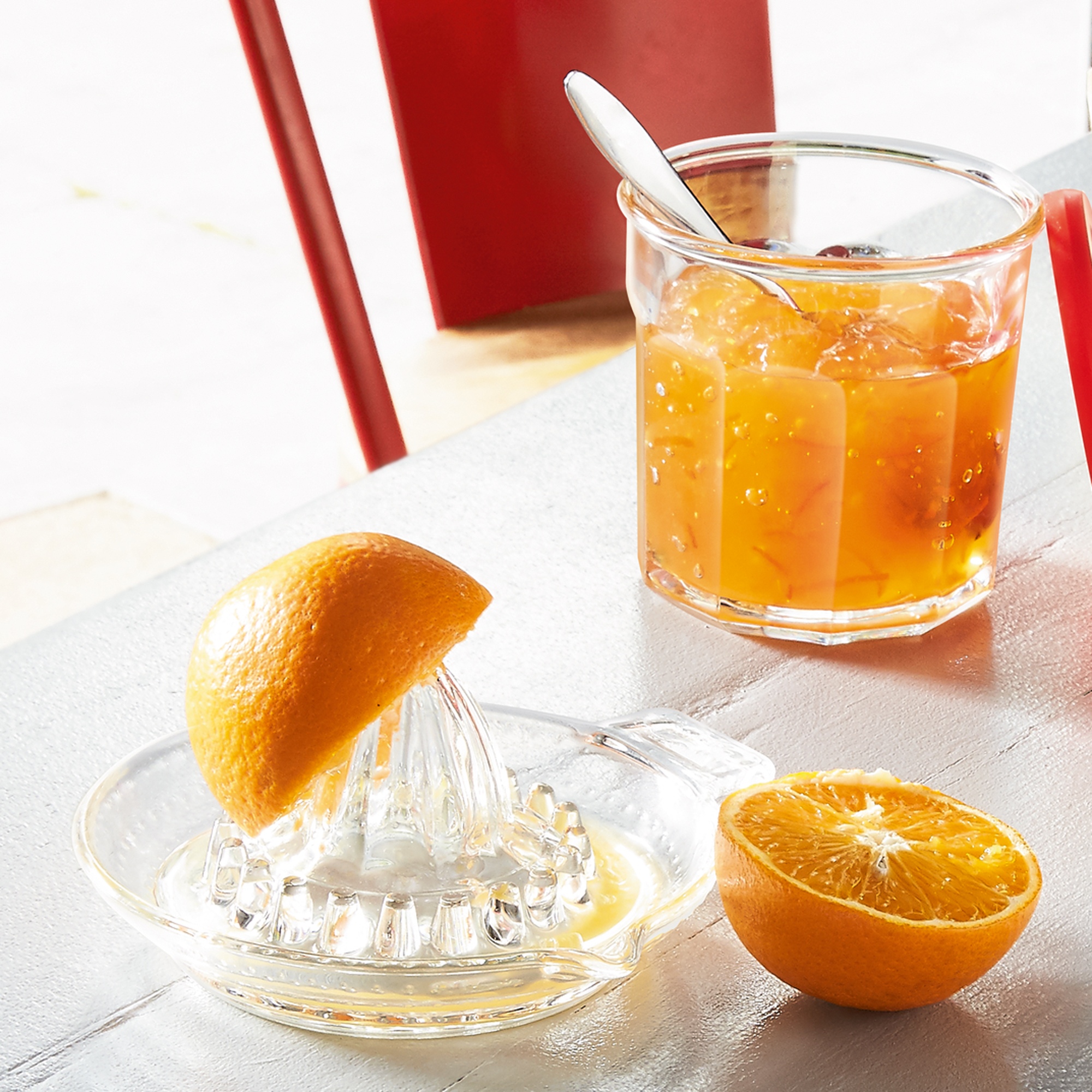 Luminarc Glass Lemon Squeezer Hand Press Manual Fruit Press Citrus