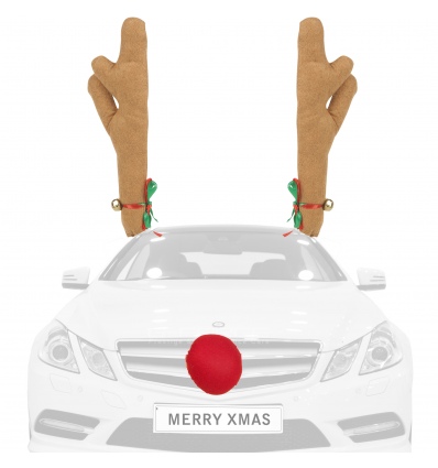 28cm Car Reindeer Antlers & Nose Set [218870]