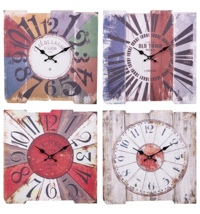 40cm Square Wooden Wall Clocks [227980]