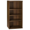 Four Shelf Bookcase Wall Mountable Unit - Walnut [8065/29]