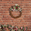 30cm Nordic Designed Rattan Christmas Wreath [416537]