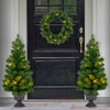 3 Pcs LED Light Christmas Trees & Wreath Set [690020]