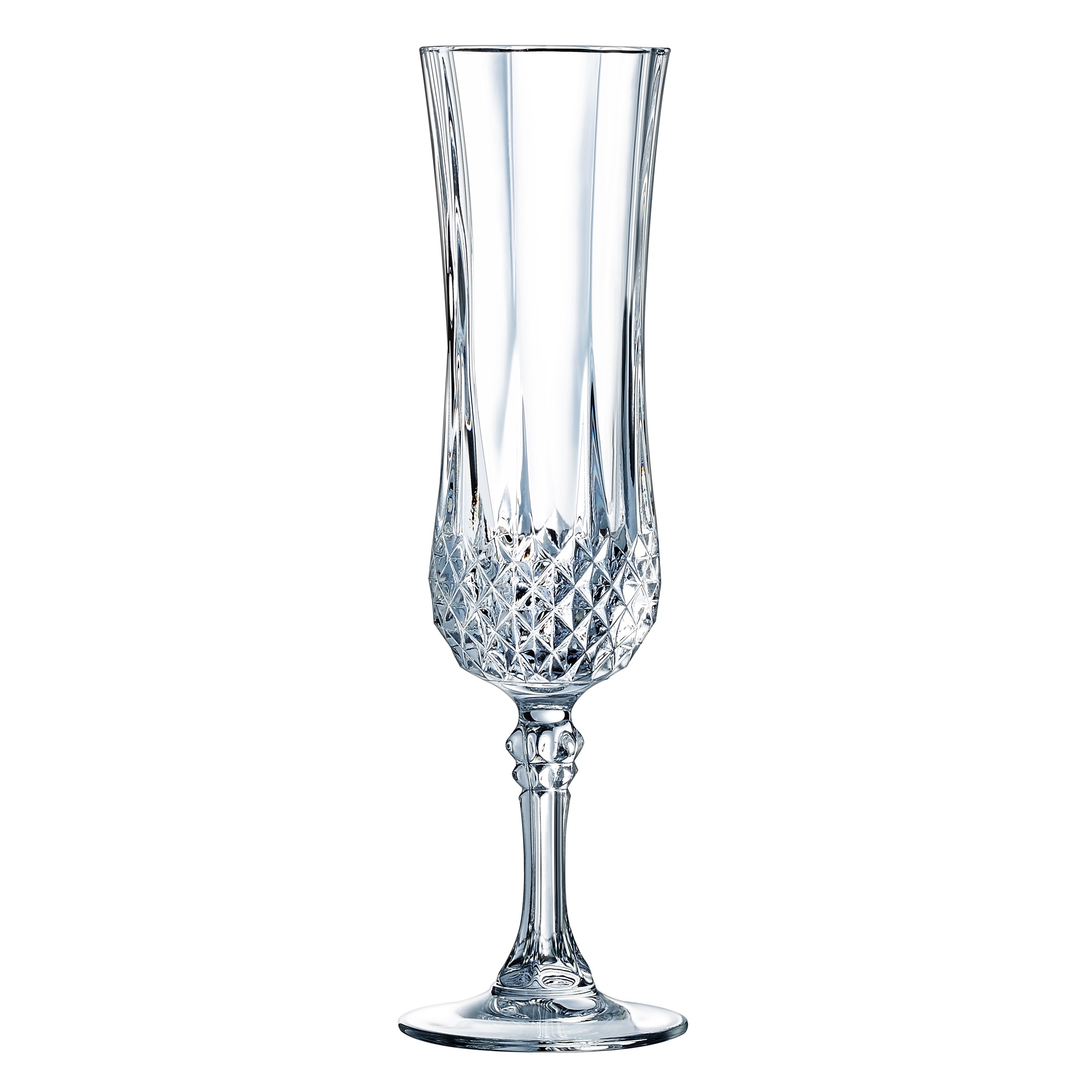 Eclat Cristal d'Arque Longchamp Champagne Stemmed 140ml Crystal Flutes