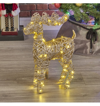 45cm 50 LED Standing Reindeer