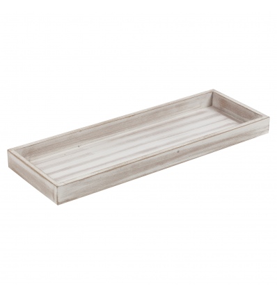 Gray Wooden Tray Washed Design [695222]